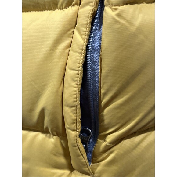 Eddie Bauer Yellow Premium Goose Down Packable 550 Fill Puffer Travel Vest SZ L - Picture 3 of 7
